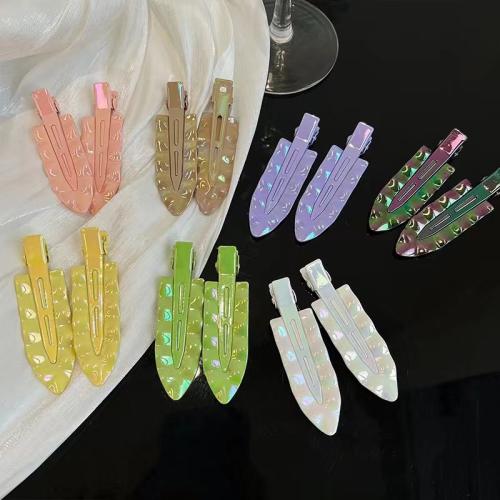 Alligator Hair Clip, Zinc Alloy, 2 pieces & for woman 42mm 