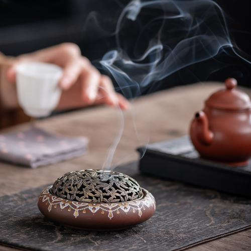 Porcelain Incense Burner, handmade, for home and office & durable [