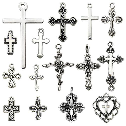 Zinc Alloy Cross Pendants, DIY [