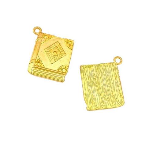 Zinc Alloy Jewelry Pendants, Book, plated, DIY Approx 