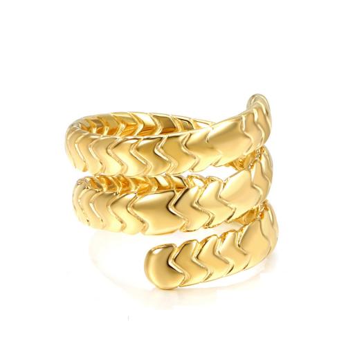 Edelstahl Fingerring, 304 Edelstahl, 18K vergoldet, Modeschmuck & unisex & verschiedene Größen vorhanden, verkauft von PC