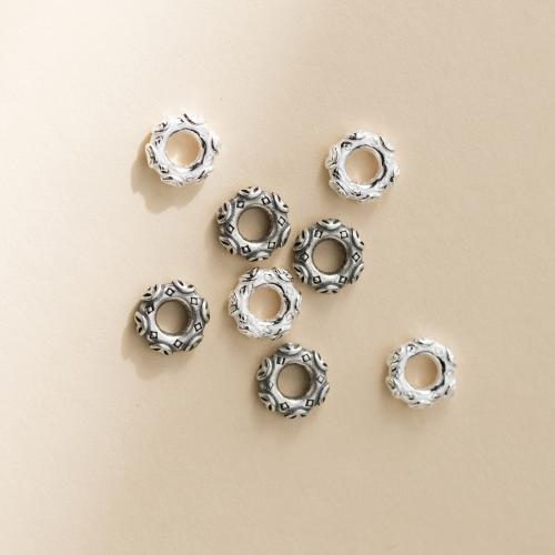 Sterling Silver Spacer Beads, 925 Sterling Silver, DIY 7.5mm 