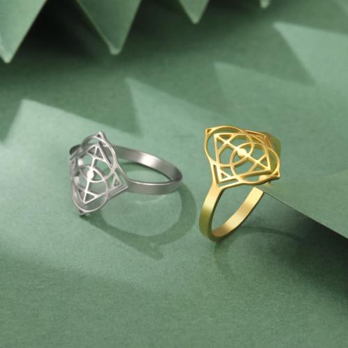 Edelstahl Fingerring, 304 Edelstahl, plattiert, unisex & verschiedene Größen vorhanden, keine, verkauft von PC