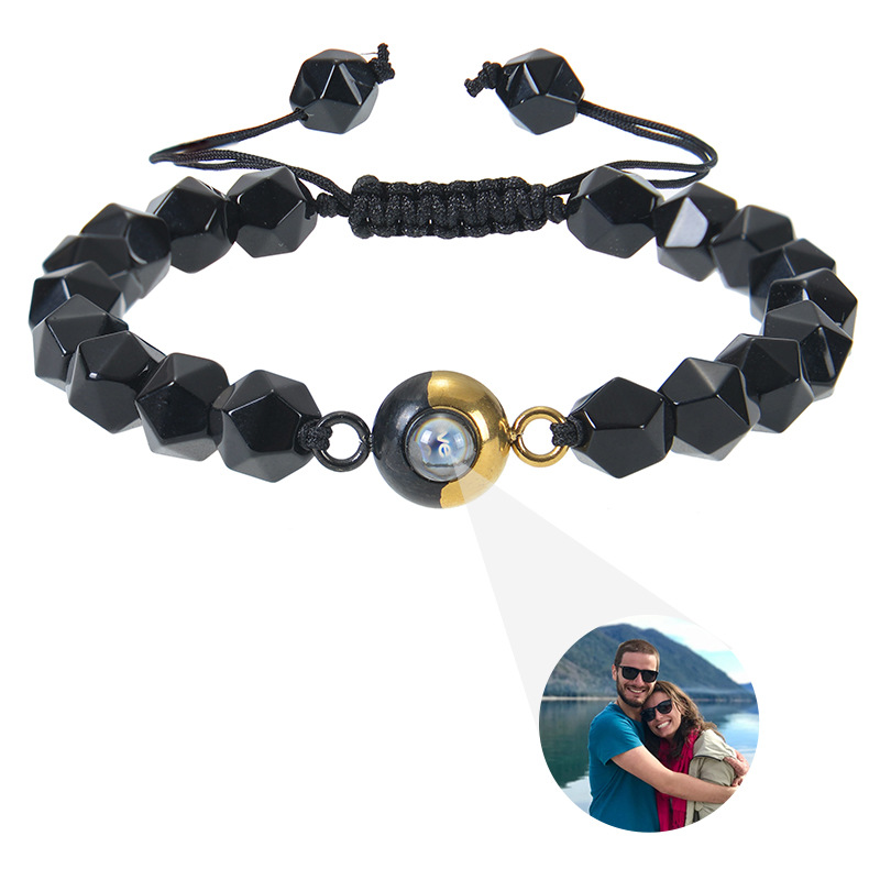 Pulsera de Piedras Preciosas, con Hilo elástico, diferentes materiales para la opción & unisexo & Modificado para requisitos particulares, más colores para la opción, Vendido por UD