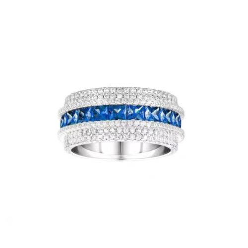 Cubic Zirconia Micro Pave Brass Finger Ring, fashion jewelry & Unisex & micro pave cubic zirconia 