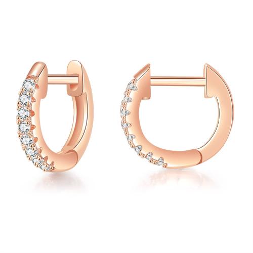 Cubic Zirconia Micro Pave Brass Earring, fashion jewelry & micro pave cubic zirconia & for woman 