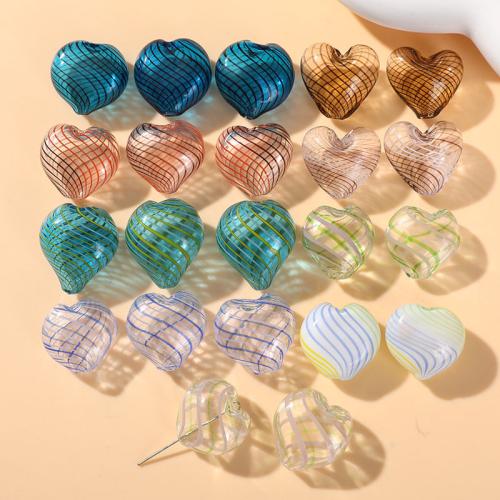 Lampwork Beads, Heart, DIY 20mm, Approx 