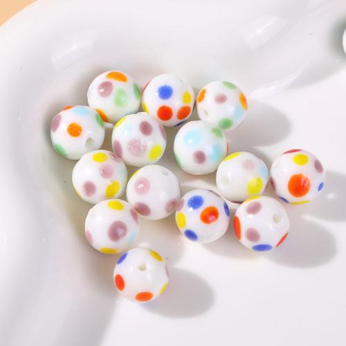 Glass Beads, Round, DIY 10mm, Approx 