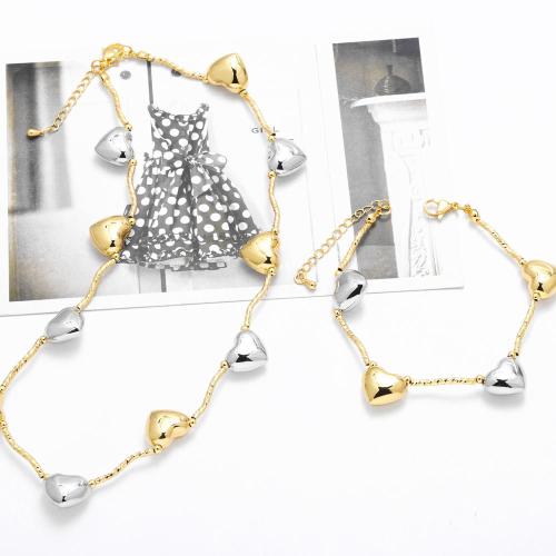 Brass Jewelry Set, plated, fashion jewelry 