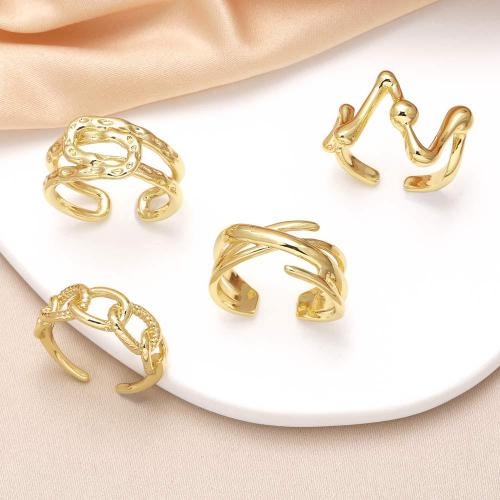 Brass Finger Ring, gold color plated, fashion jewelry golden 