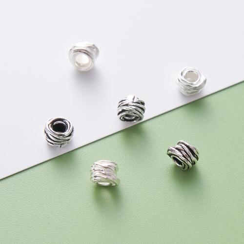 Sterling Silver Spacer Beads, 925 Sterling Silver, DIY Approx 2.4mm 