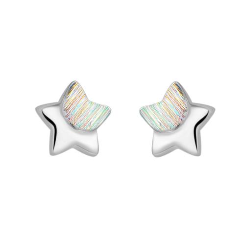 Sterling Silver Stud Earring, argent sterling 925, pour femme, argent, Vendu par paire