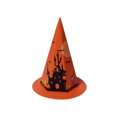 Paper Halloween Candy Box, Hat, printing 