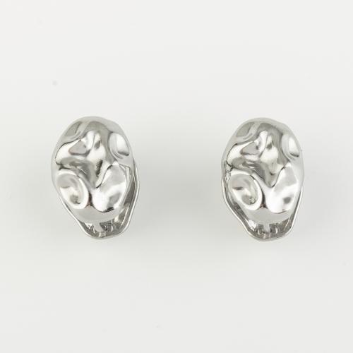 Edelstahl Stud Ohrring, 316 Edelstahl, Modeschmuck & für Frau, originale Farbe, 16x15mm, verkauft von Paar