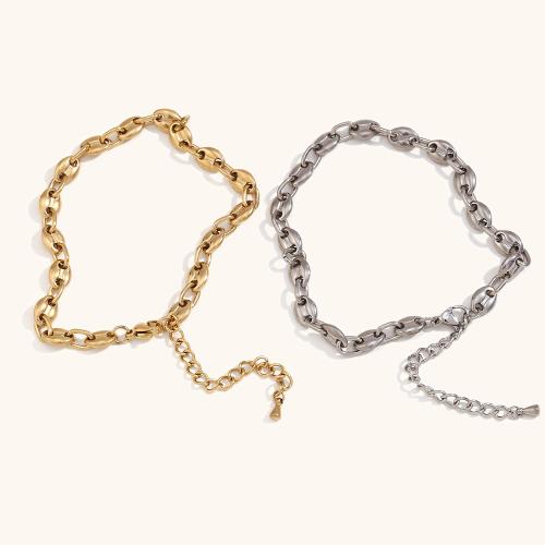 Stainless Steel Anklets Jewelry, 304 Stainless Steel, with 5cm extender chain, plated, fashion jewelry cm 