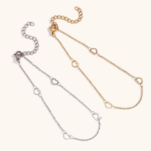 Stainless Steel Anklets Jewelry, 304 Stainless Steel, with 5cm extender chain, plated, fashion jewelry cm 