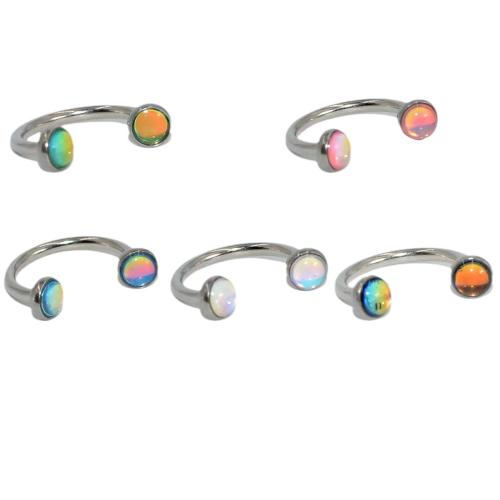 Titanium Steel Lip Piercing Stud, Unisex & enamel 