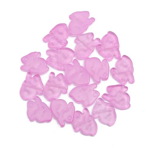 Fornitura de pasador de pelo, Cristal de murano, Conejo, barniz de secado al horno, Bricolaje, más colores para la opción, DIY findings length 10-20mm, 100PCs/Bolsa, Vendido por Bolsa