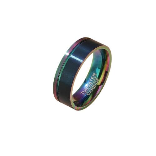 Titanium Steel Finger Ring, fashion jewelry & for man, multi-colored 