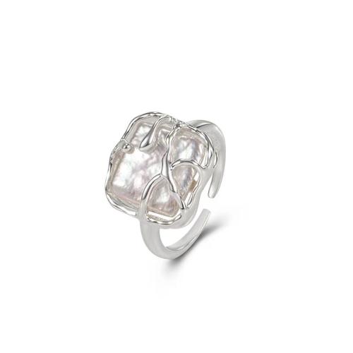 Anillo de Plata Ley, Plata de ley 925, Joyería & diferentes estilos para la opción & para mujer, diámetro interior:aproximado 17.6mm, Vendido por UD