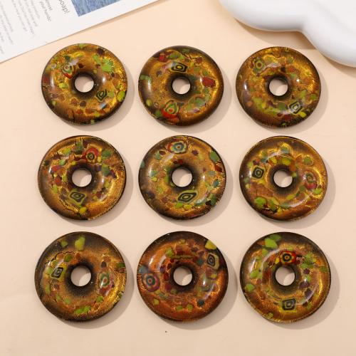 Lampwork Pendants, Round, DIY, 45mm [