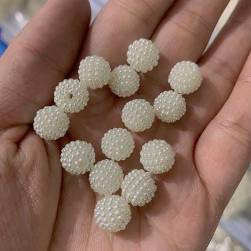 Acrylic Jewelry Beads, DIY white 