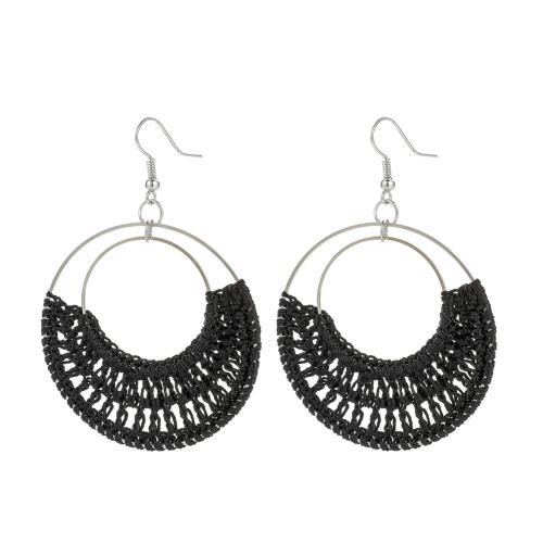 Zinc Alloy Drop Earring, fashion jewelry & for woman & hollow 