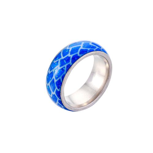 Stainless Steel Finger Ring, 304 Stainless Steel, fashion jewelry & Unisex & luminated 