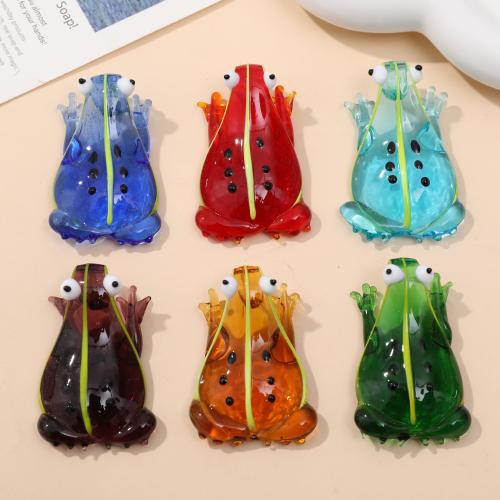 Pendentifs de Murano animaux , chalumeau, grenouille, DIY, plus de couleurs à choisir Vendu par sac[