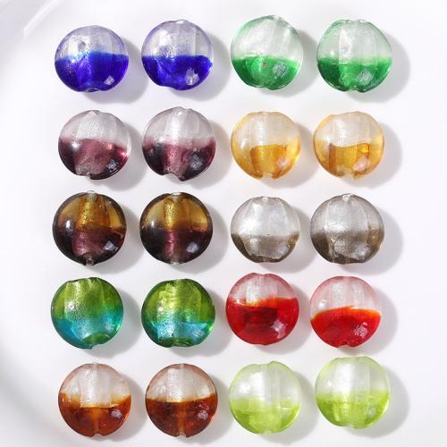 Handgefertigte Lampwork Perlen, flache Runde, DIY, keine, 20x20mm, 12PCs/Tasche, verkauft von Tasche