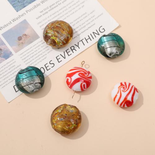 Handgefertigte Lampwork Perlen, Glas, rund, DIY & verschiedene Größen vorhanden, keine, 100PCs/Tasche, verkauft von Tasche