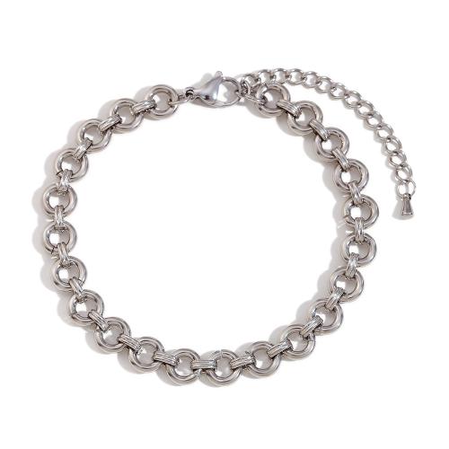 Stainless Steel Anklets Jewelry, 304 Stainless Steel, with 5cm extender chain, plated, fashion jewelry cm 