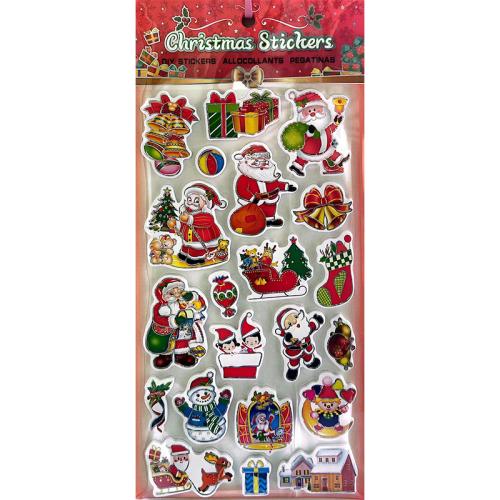 EVA Weihnachten Wand Kleber, mit Papier, Weihnachtsmann, Drucken, verschiedene Muster für Wahl, 150x190mm, verkauft von PC