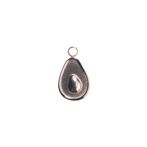 Stainless Steel Pendants, 304 Stainless Steel, Avocado, Vacuum Ion Plating, DIY 