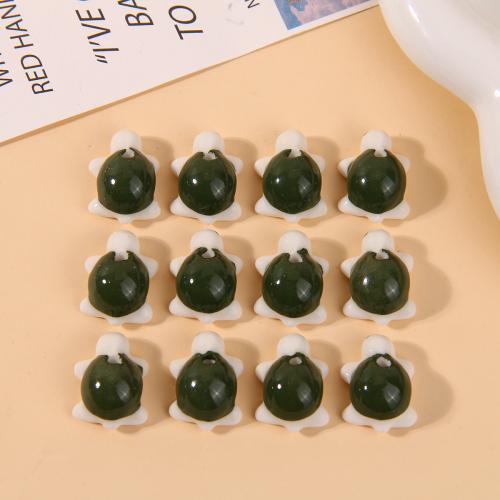 Animal Porcelain Beads, Turtle, DIY Approx 