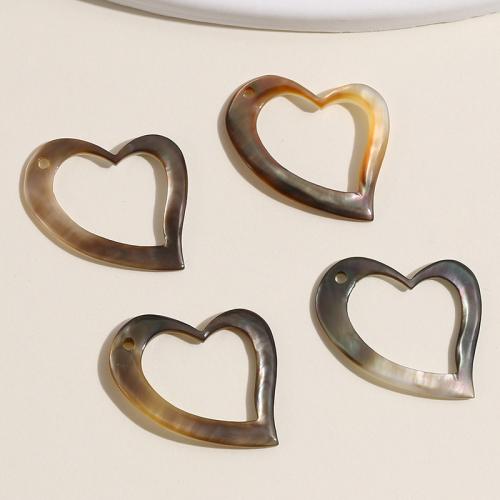 Hair Stick Findings, Black Lip Shell, Heart, polished, DIY 