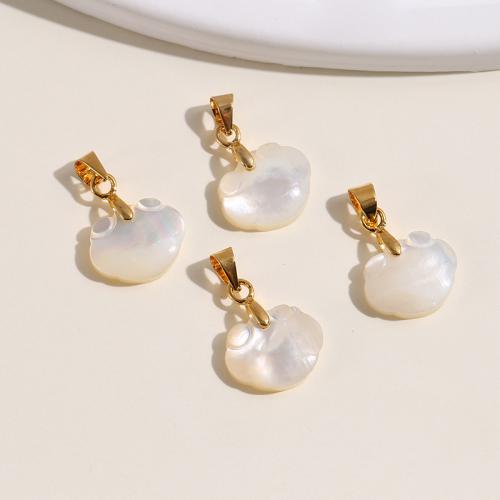 White Shell Pendants, White Lip Shell, polished, DIY 