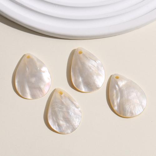 White Shell Pendants, White Lip Shell, Teardrop, polished, DIY, white 