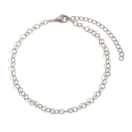 Stainless Steel Anklets Jewelry, 304 Stainless Steel, with 5cm extender chain, plated, fashion jewelry cm 