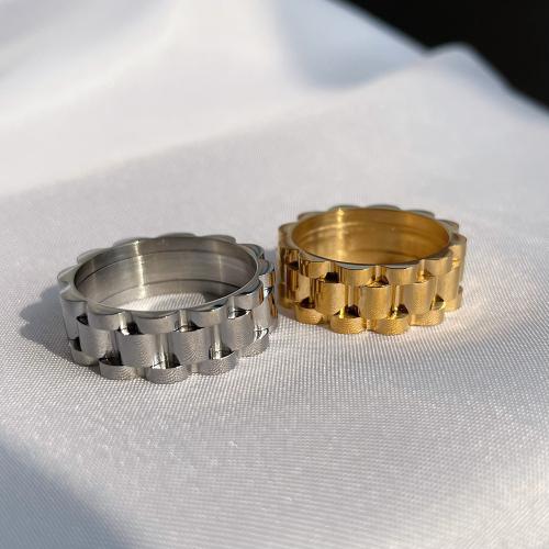 Edelstahl Fingerring, 304 Edelstahl, plattiert, Modeschmuck & verschiedene Größen vorhanden, keine, verkauft von PC