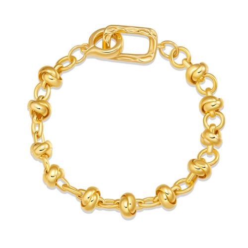 Brass Bracelets, plated, for woman, golden 