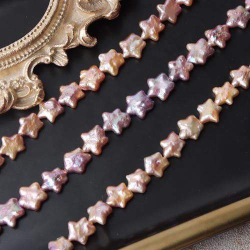 Natural Freshwater Pearl Loose Beads, Star, DIY, multi-colored, 11-12mm Approx 38 cm 