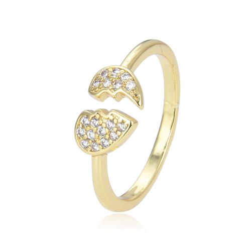 Cubic Zirconia Micro Pave Brass Finger Ring, fashion jewelry & micro pave cubic zirconia & for woman 