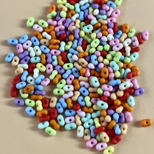 Solide Acryl Perlen, DIY, gemischte Farben, 6x4mm, 10100PCs/Tasche, verkauft von Tasche