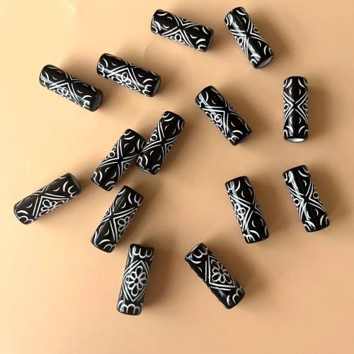 Acrylic Jewelry Beads, DIY, black 