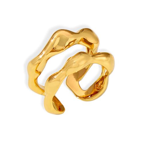 Brass Finger Ring, plated, fashion jewelry & for woman & hollow US Ring 