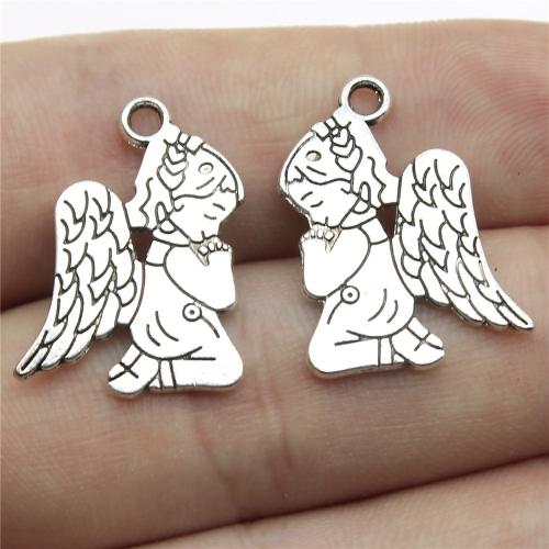 Zinc Alloy Jewelry Pendants, Angel, plated, DIY 