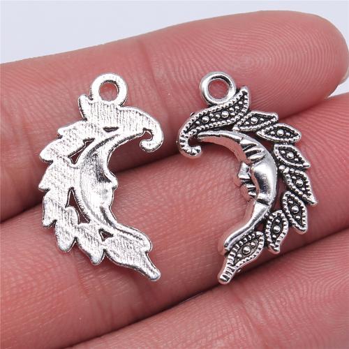 Zinc Alloy Jewelry Pendants, Moon, plated, DIY 