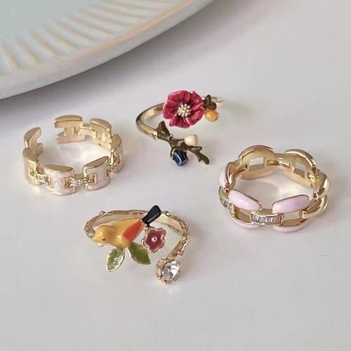 Zinc Alloy Finger Ring, fashion jewelry & for woman Inner diameter 17mm 