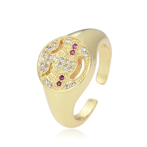 Cubic Zirconia Micro Pave Brass Finger Ring, fashion jewelry & micro pave cubic zirconia & for woman 